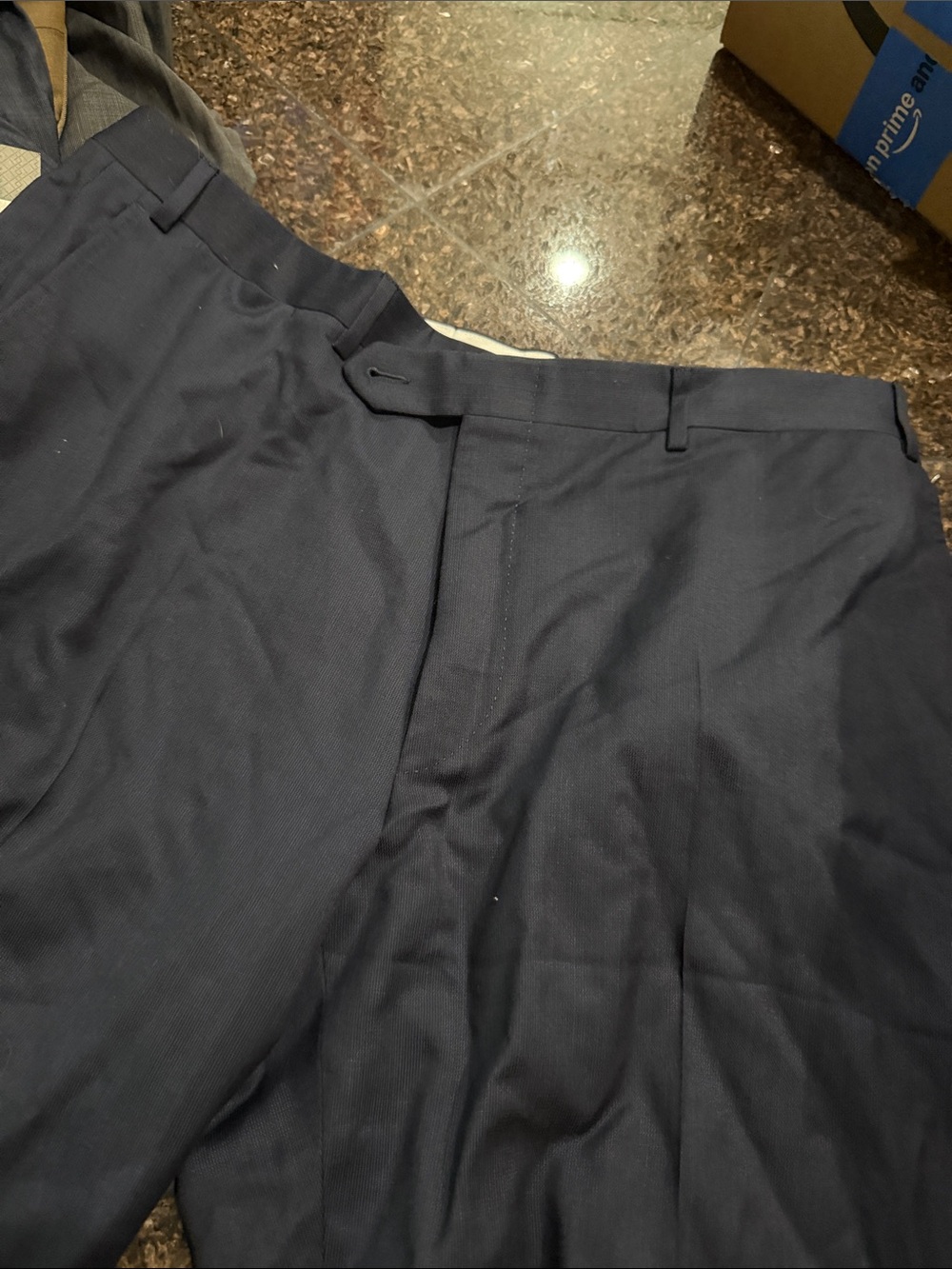 Canali Midnight Navy Flat-Front Dress Shorts